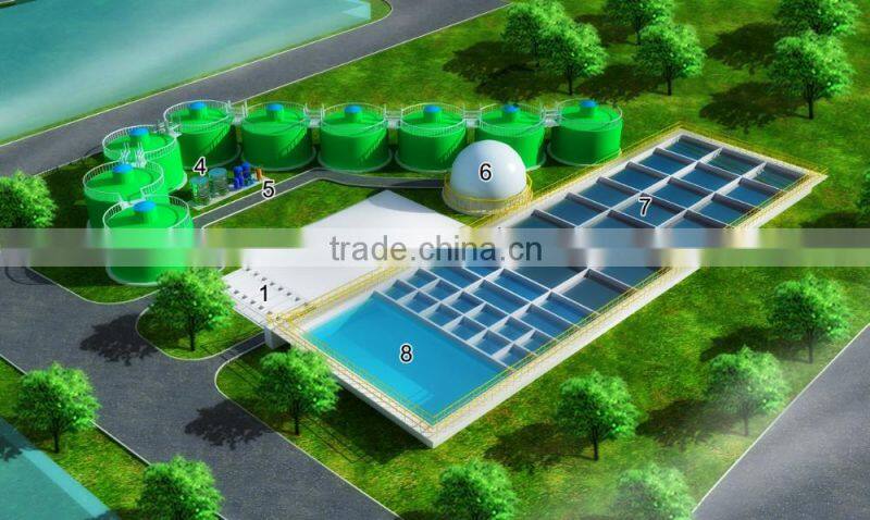 China Puxin Biogas Septic Tank for School Sewage Treatment System