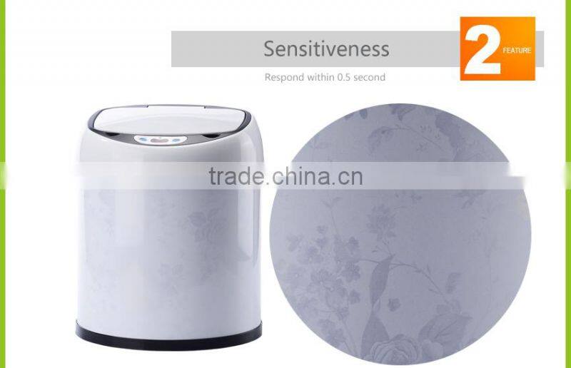auto electric waste bins plastic, without metal clean trash cans