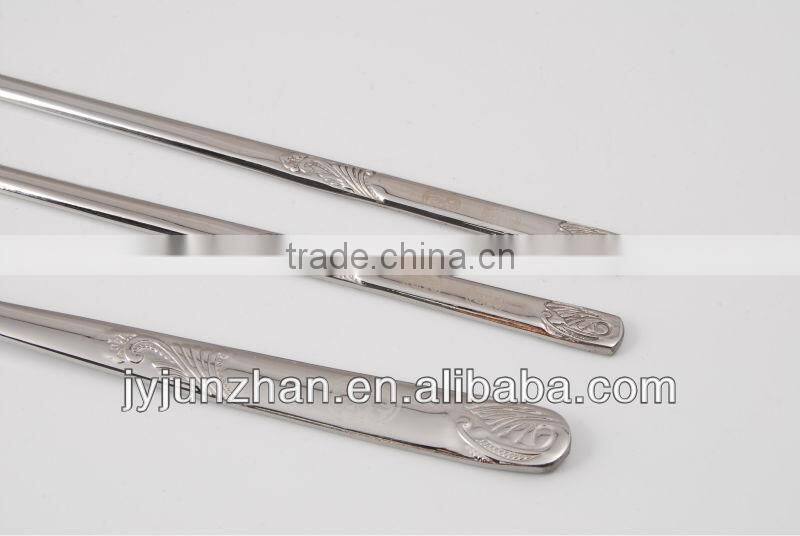 STAINLESS STEEL CHOPSTICKS MADE BY JIEYANG FACTORY FIRECTLY WITH LOW PRICE