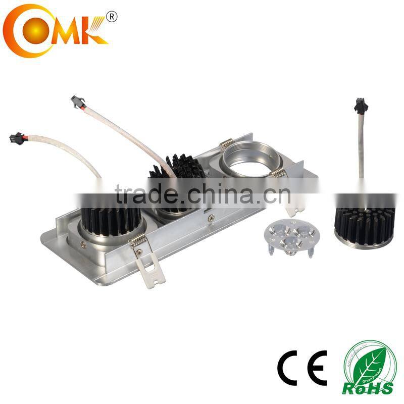 3*3*3W pure aluminum led grill light fixture