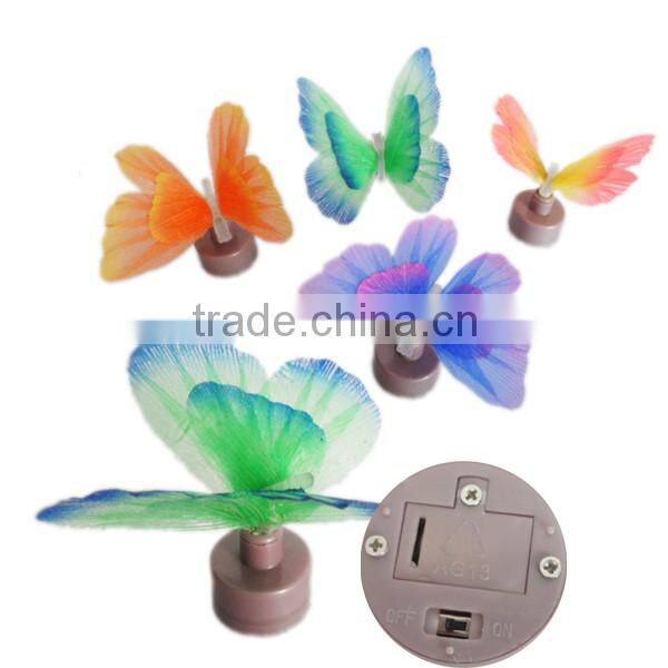 Color Changing LED Fiber Optic Mini Butterfly Light