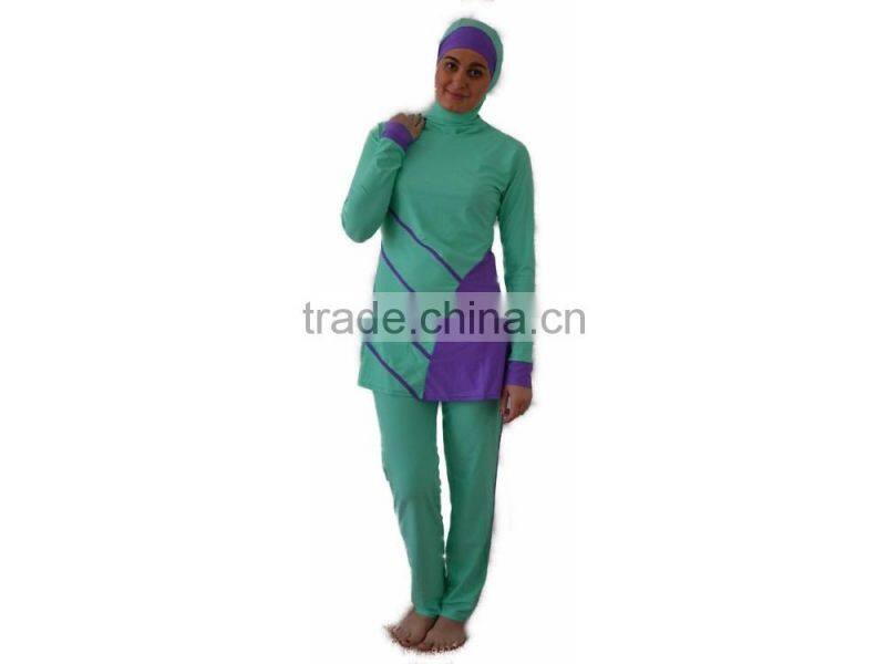 arabic women muslim islamic modest full cover swimsuit abaya