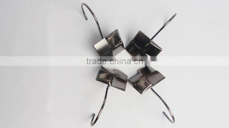 2015 Hot sale shower curtain hooks set for bathroom , best price shower curtain hooks/ custom shower curtain Hooks