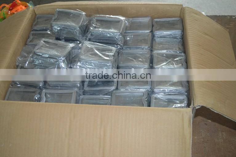 Sewing on Black ID Card Holder on the Cloth