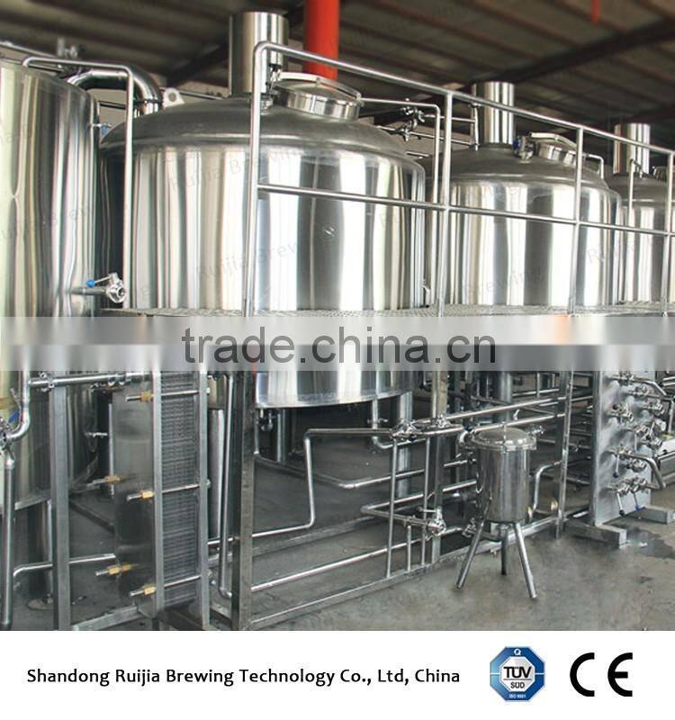 5000L New technology 3 Vessels Beer Producing equipment for business