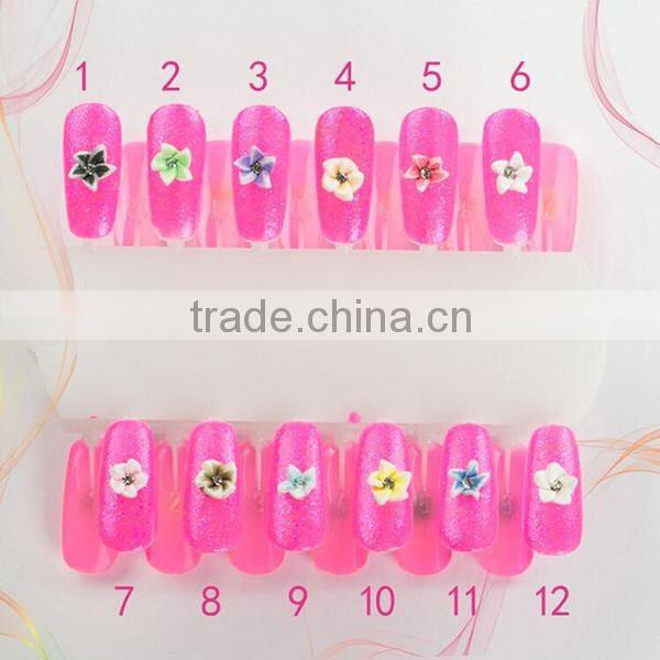 Polymer Clay Nail Art Flower /3D Silicone Nail Art Flower