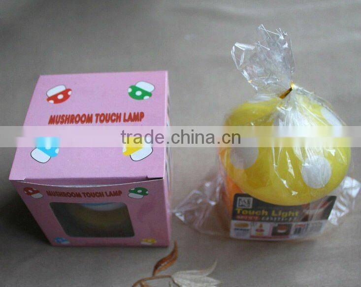 CE/ROHS Mushroom LED Night light/ Push light/Touch light