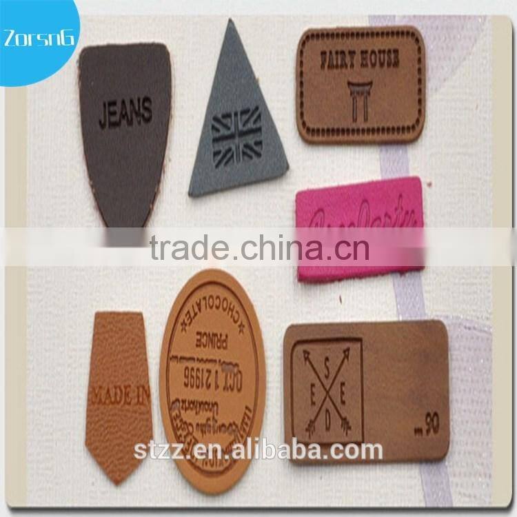 Jeans Leather Patches with CustomLogo and Shape