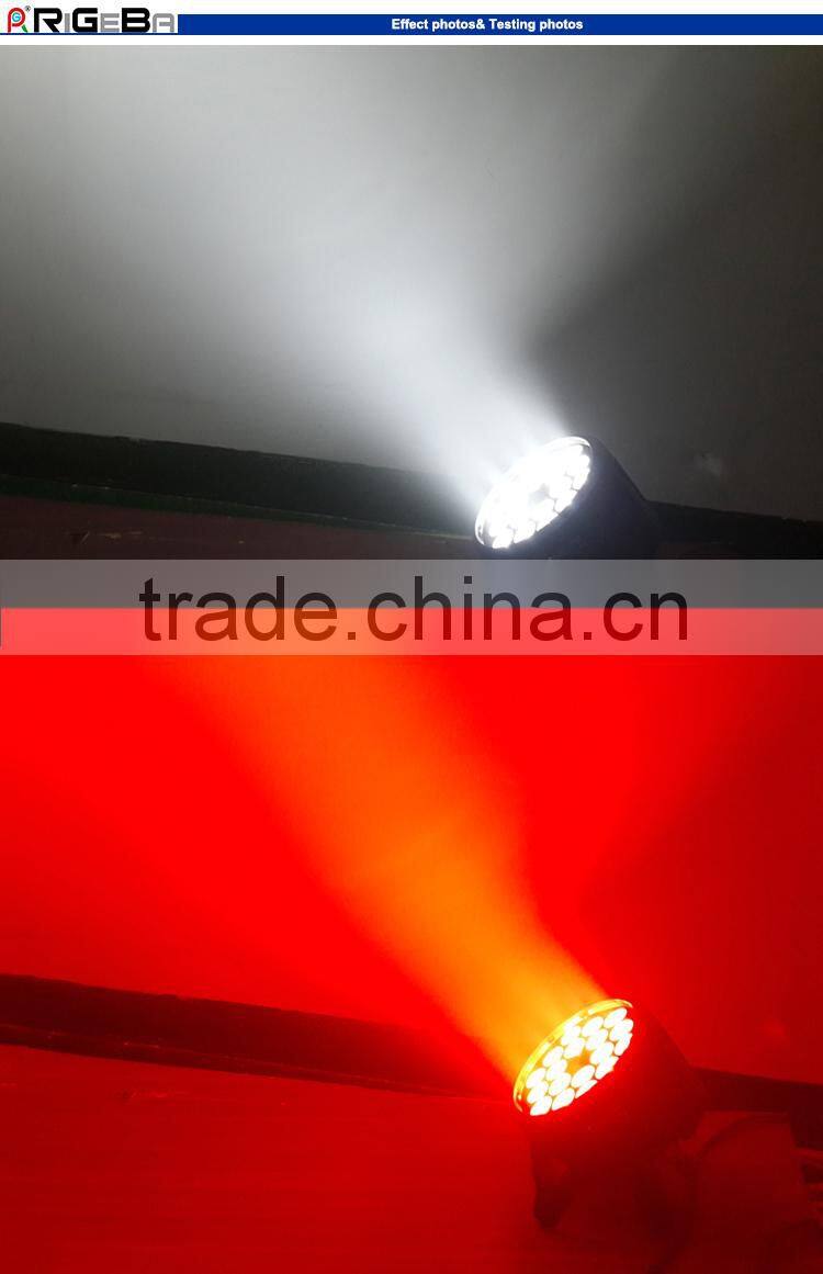Hot Led Par64 18leds 10W RGBW 4 IN 1 indoor cheap led par can par light