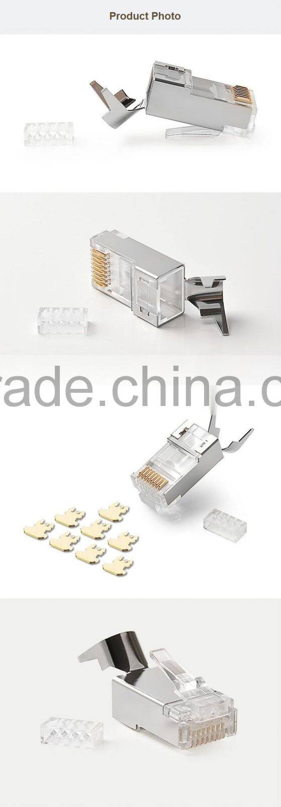 High Quality Cat7 RJ45 Modular Plug For Network Cable Cat7 Aucas Brand Offer Price