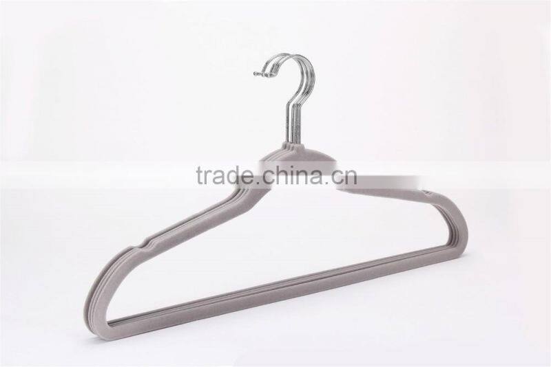 HM-003 70g Velvet Non slip Suit Hanger With a Notch For Clothes Indoors Use 10pk Color Sleeve