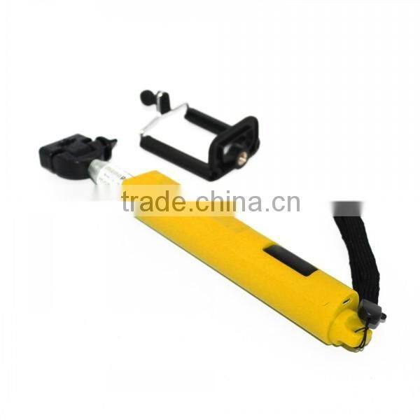 Extendable Handheld Selfie stick for camera & mobile phone, wireless bluetooth monopod for samsung for iphone