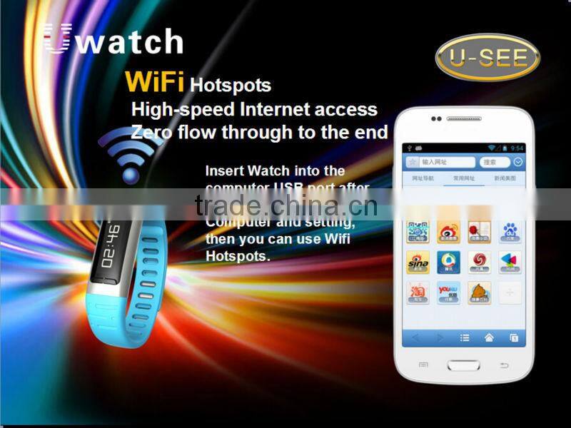 U9 Uwatch 2014 New Smart pedometer watch ,watch with pedometer with step counter