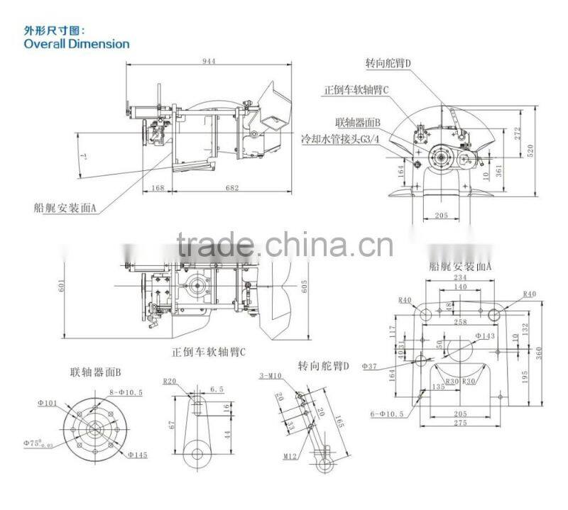 SYP23 Marine Water jet propulsion pump power 50-220kw