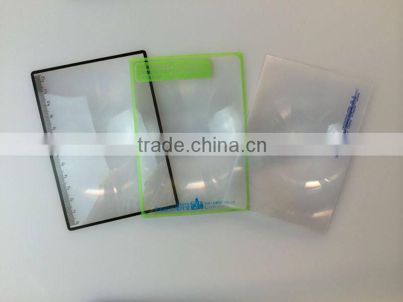 Popular Factory Direct Postcard Thin Flat Magnifying Lens With Pouch