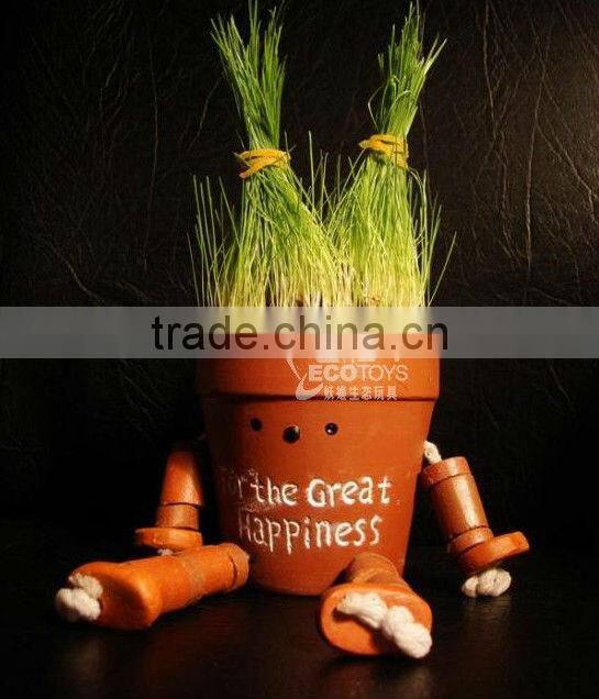 Robot grass doll,Grass hair doll