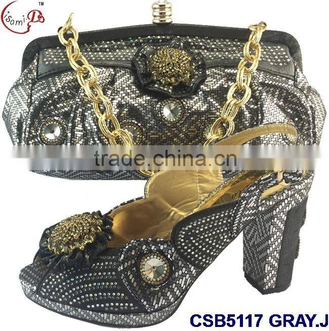 CSB5117 April top quality cheap price italian shoes and bags to match for women