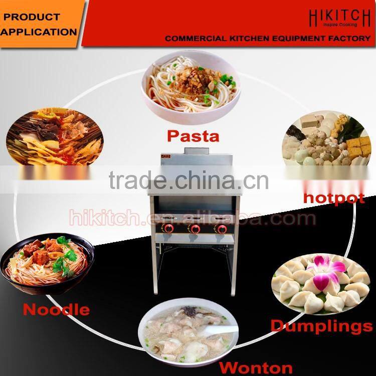 Stainless steel pasta cooker with 9 baskets gas pasta cooker in Guangzhou