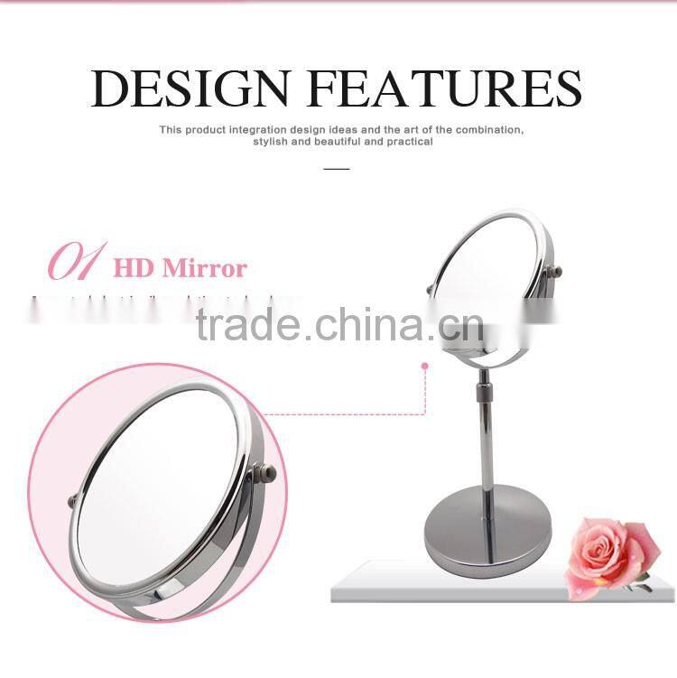 Round Shape Magnification Cosmetic Table Mirror