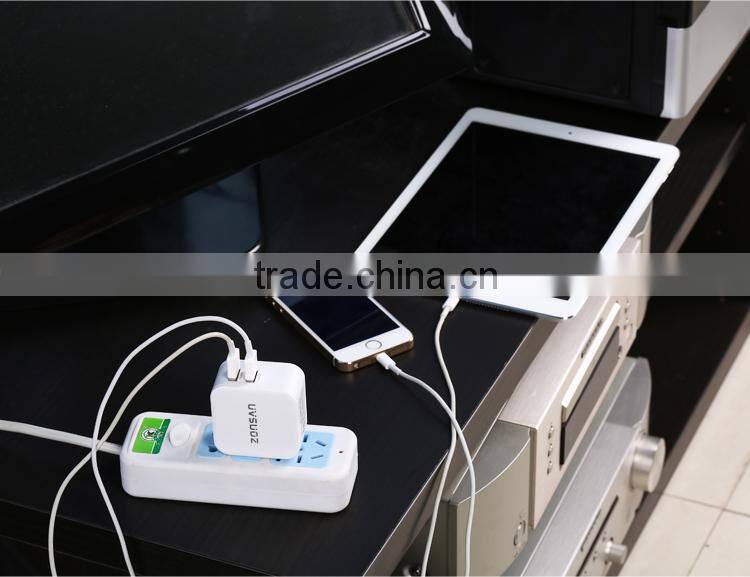 CE,ROHS,FCC Approved dual usb charger cell phone , ODM/OEM quick deliver power sockets with smart IC