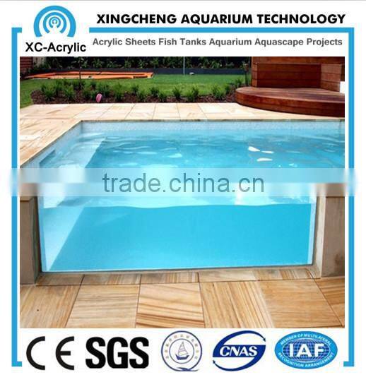 High quality and good transparent acrylic panels for swimming pool