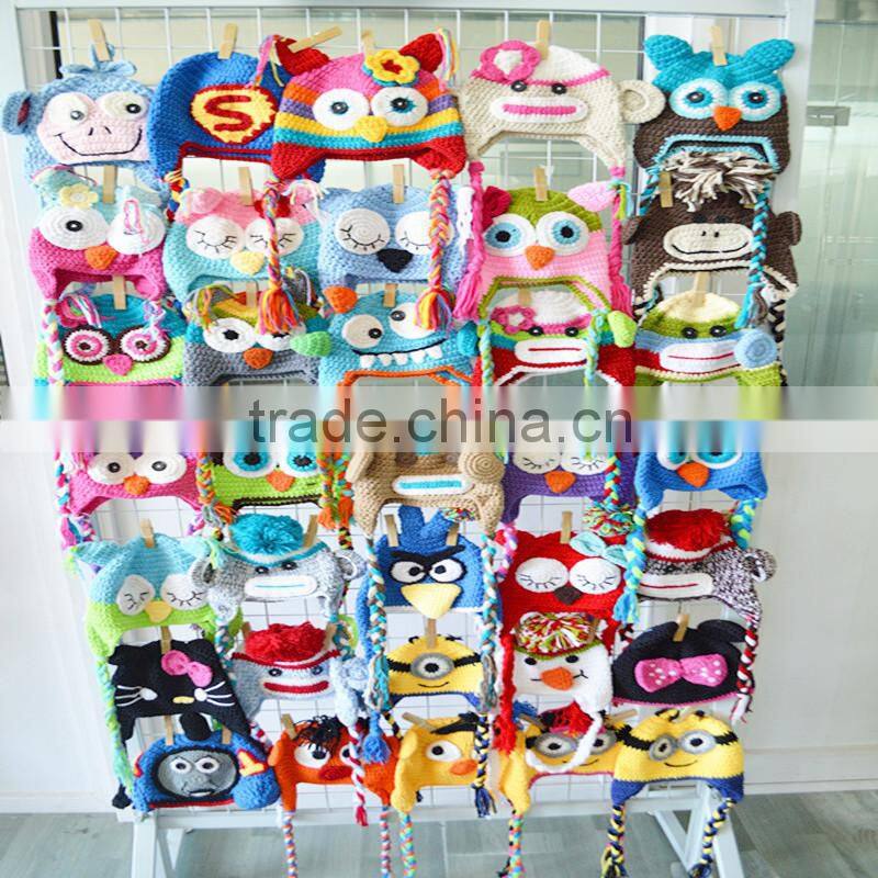 winter crochet pattern handmade baby beanie owl animal knitted hat