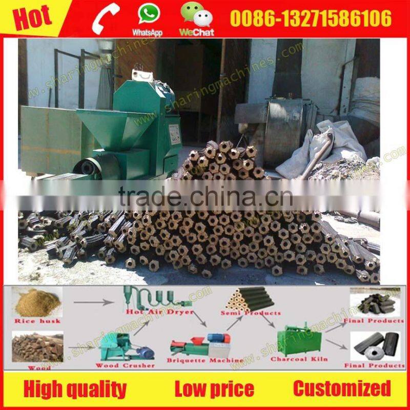 China best olive husk briquette charcoal making machine with good price