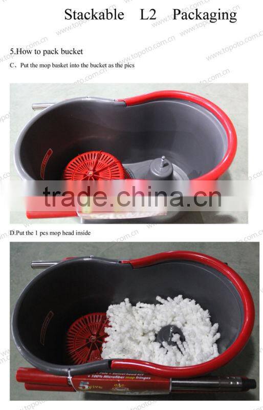 Hand Press Spin Mop Spin Go Mop Made in China