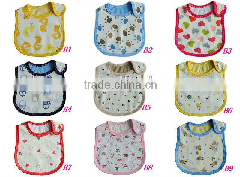 waterproof printed embroidery baby bib