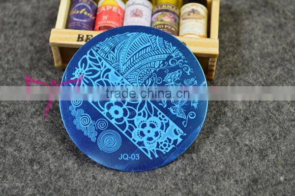 New 2016 round shape nail art stamping plate 5.6cm nail art image plate