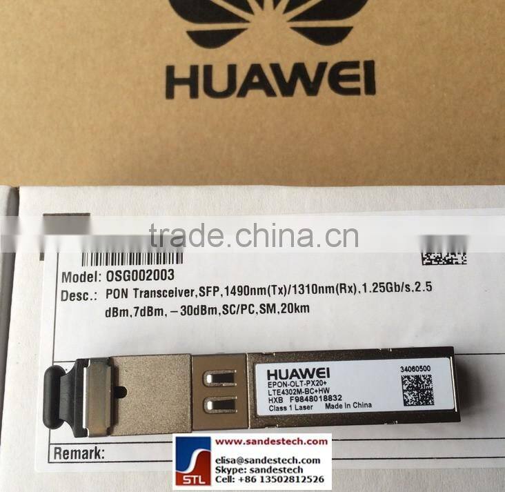 Huawei EPON-OLT-PX20+ 34060500 OSG002003 LTE4302M-BC+HW transceiver for Huawei EPBD EPFD MA5680T MA5608T