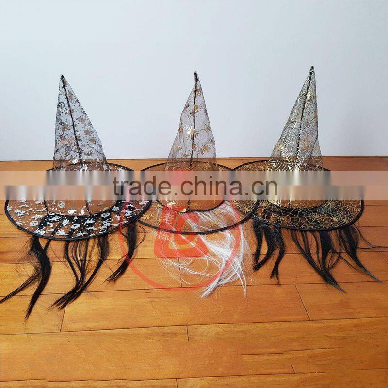 2015 guangdong factory wholesale witch hat halloween witch hat for female