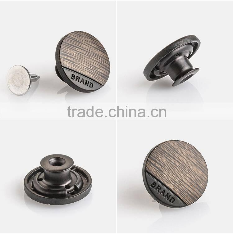 Jean jacket metal buttons metal coat buttons outerwear used clothing button