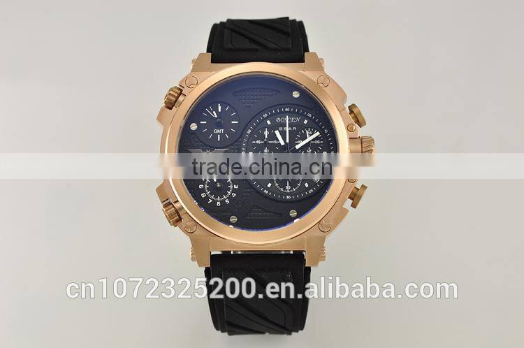 Sport Watch with factory direct prices Man Fashion Wrist Men with Date Stainless Steel Case Rubber Band BOSCEN Watch CHINA Made