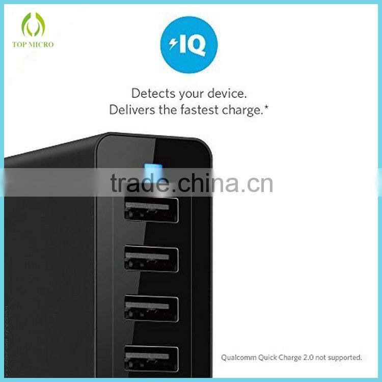 Wholesales 10A US/EU/UK/AU/KS Socket Multi Port USB Charger Station Wall Charger