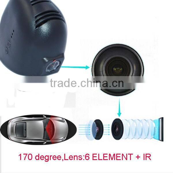 car dvr WIFI connection hidden car dvr camera hd 1080p car dvr fit for audi car