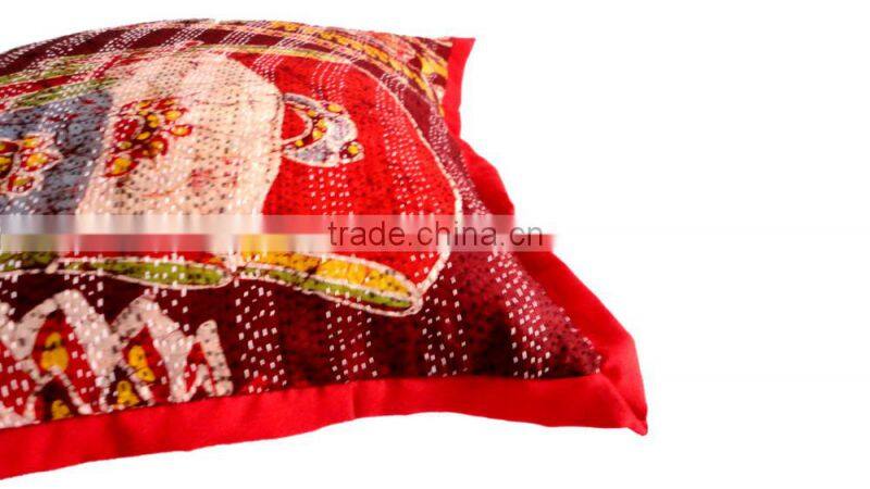 RTHCC-19 Kantha Stitching Latest Bengali cushion covers home Furnishing Manufacturer and Exporter