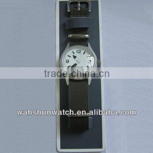 nylon watch strap quartz stainless steel watch water resistant fashion sport watch
