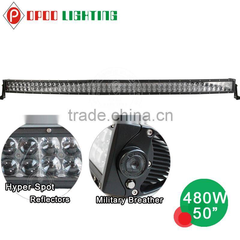 High end quality OSRAM hyper spot 480w 50 curved led light bar