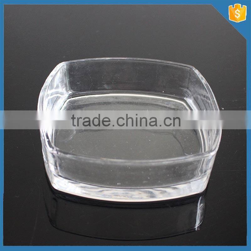 clear square glass plates