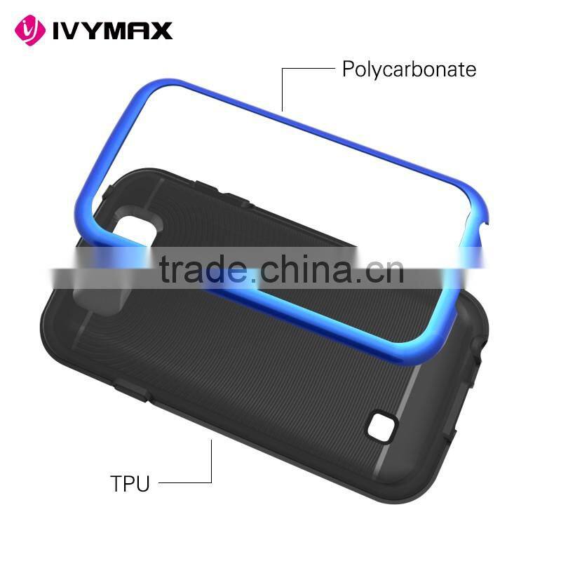 Top selling aluminimum textured grip shockproof phone case for LG K3/LS450