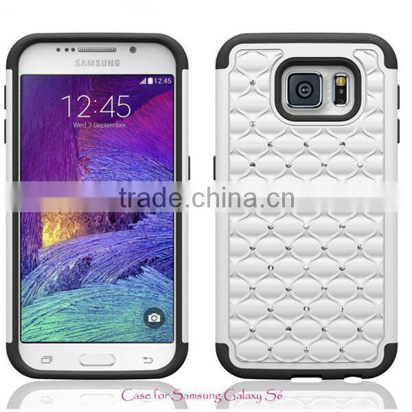 Full Star Bling Diamond Hybrid Defender case for samsung s6