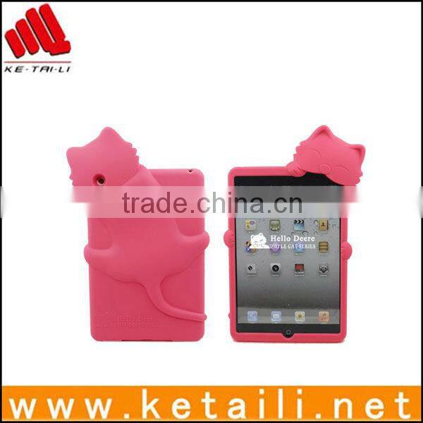 Cute carton animal design lovely cat silicone phone case for iphone