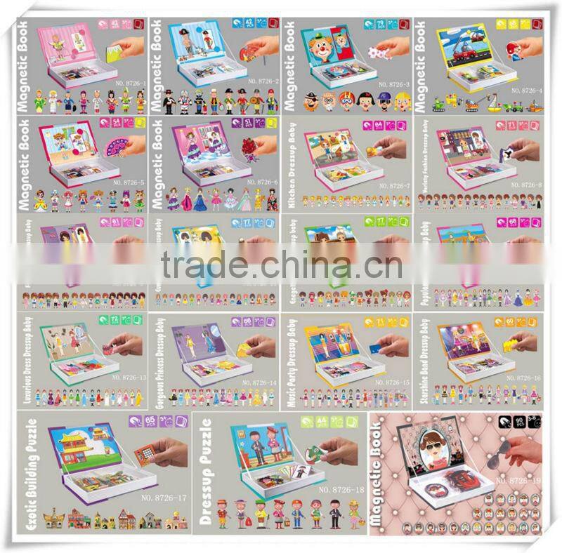 New listed! Gorgeous princess dressup baby series kids education toy puzzle