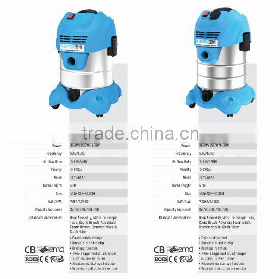 household low noise wet&dry vacuum cleaner hot-selling
