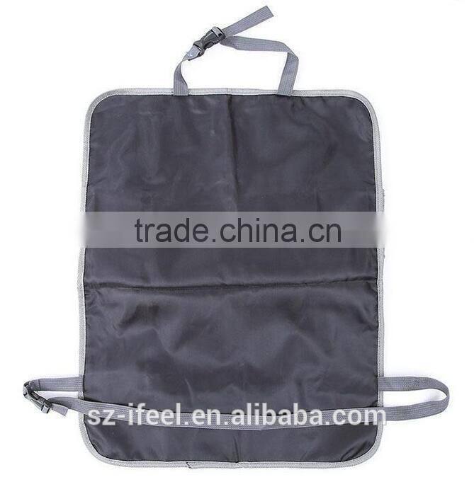 Car Interior Canvas Organizer Bag for Stuff in Seat Gold/Grey