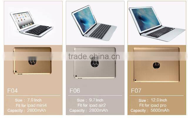 High Quality Fashion 7 color Backlit Wireless Bluetooth Keyboard With LED backlit keys For Ipad Pro