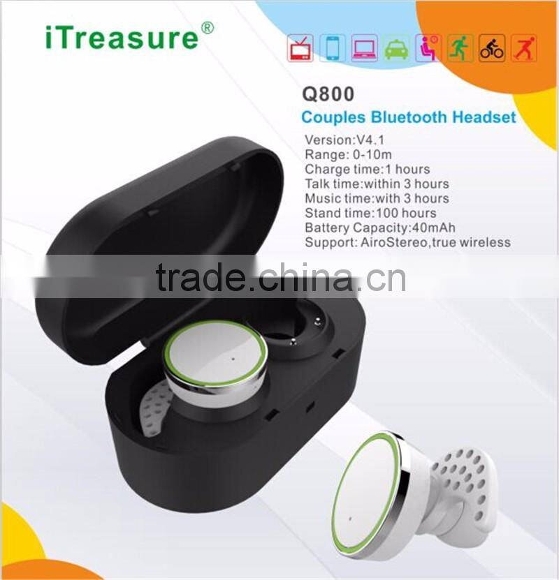 Multi twins true/double Bluetooth wireless earphone, CE/RoHS/FCC proof