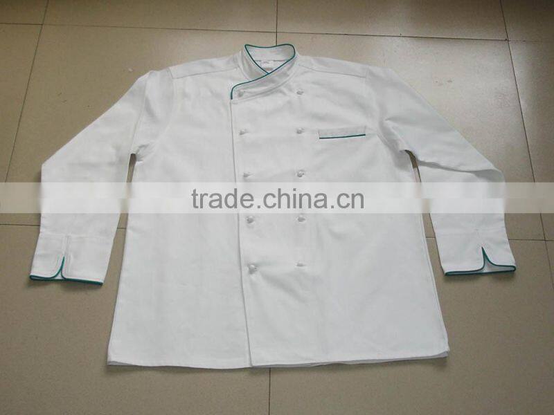 removable buttons chef uniform