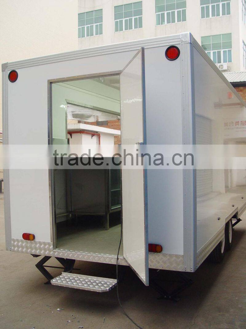 china fast food mobile kitchen vending truck trailer for food